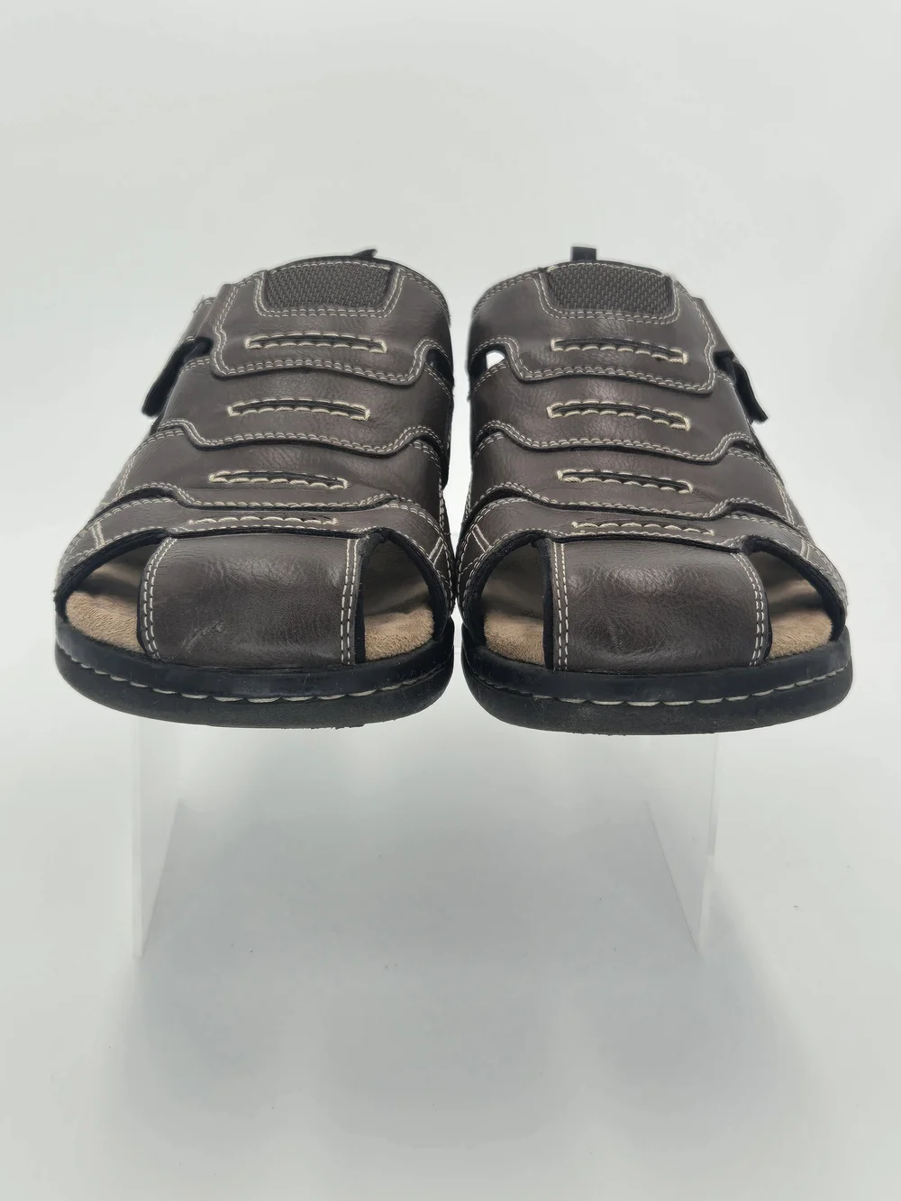 Dockers Searose Fisherman Men's Brown Outdoor Comfort Memory Foam Sandals Size 9